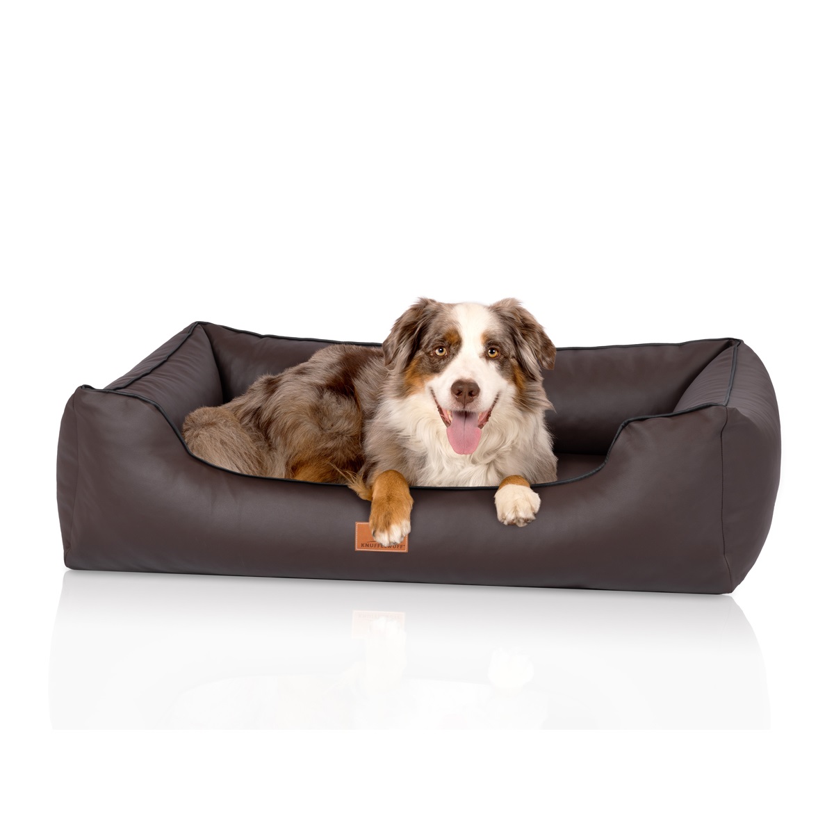 Knuffelwuff orthopädisches Hundebett Montana aus Kunstleder