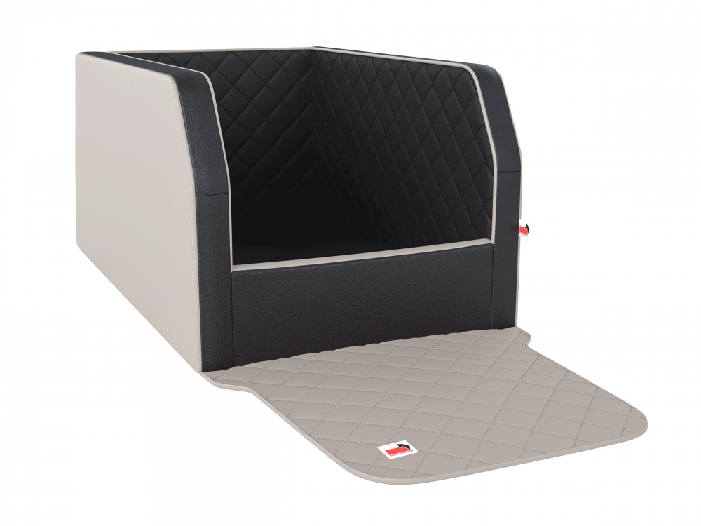 Bild 1 von Autohundebett Travelmat® duo Plus  / (Farbe) Mysticlightcream / (Größe) 110 x 90 cm / (Füllung) Orthopädisch: viscoelastischer Schaumstoff
