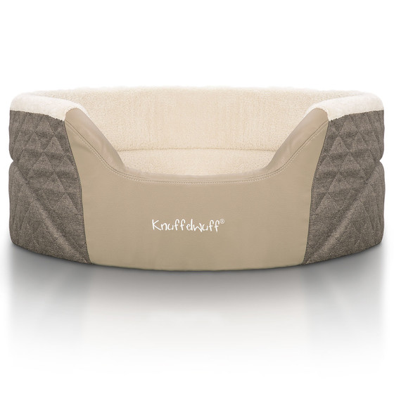 Bild 1 von Knuffelwuff Orthopädisches Hundebett Lena  / (Größe) 90 x 66 cm / (Farbe) Braun/Beige