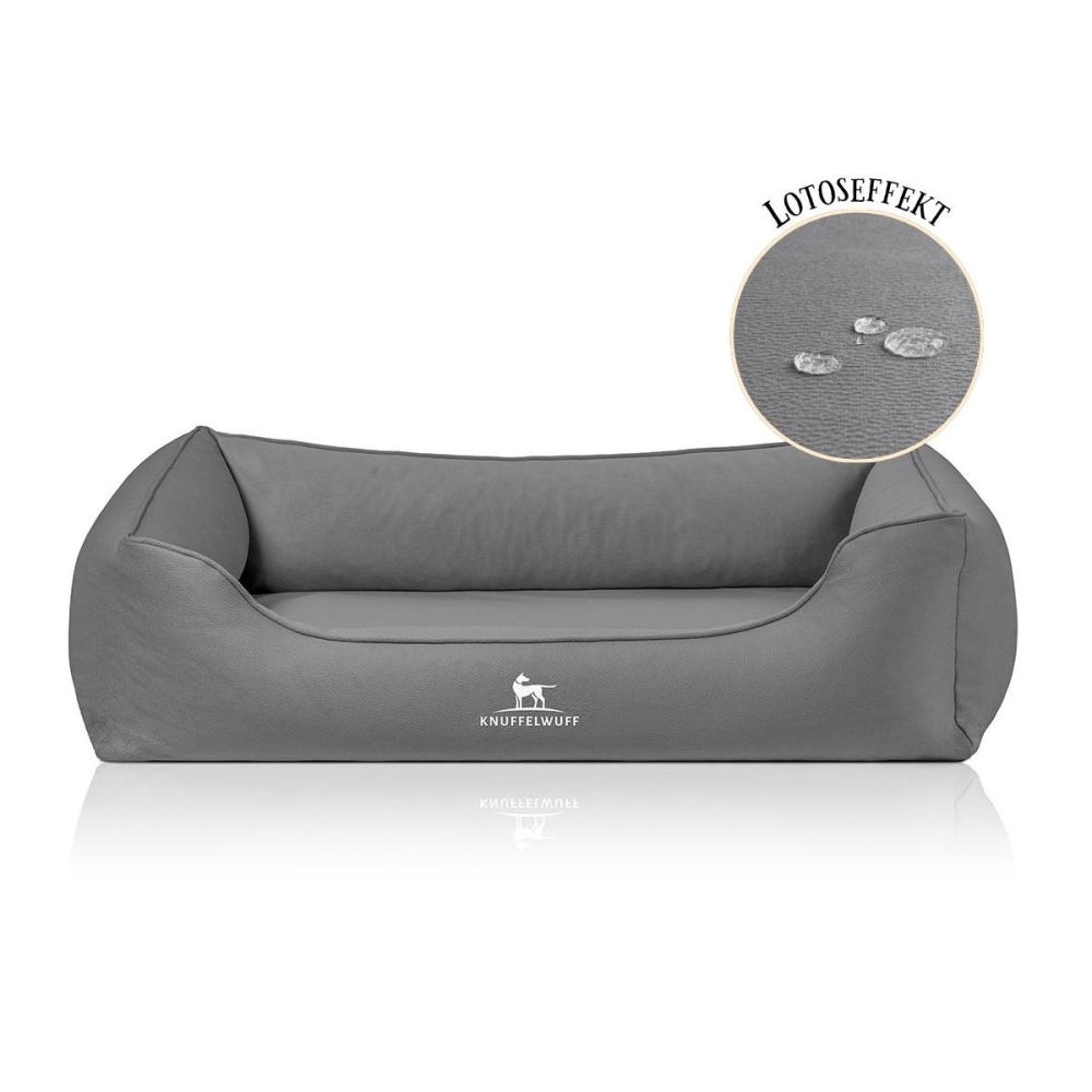 Bild 1 von Knuffelwuff orthopädisches Hundebett Oliver  / (Größe) 70 x50 cm / (Farbe) Dunkelgrau