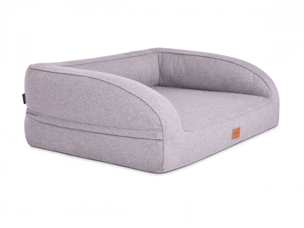 Bild 1 von mypado Flo Silver Hundebett  / (Größe) 70 x 50 cm / (Farbe) Silber / (Füllung) Standard: laut Beschreibung