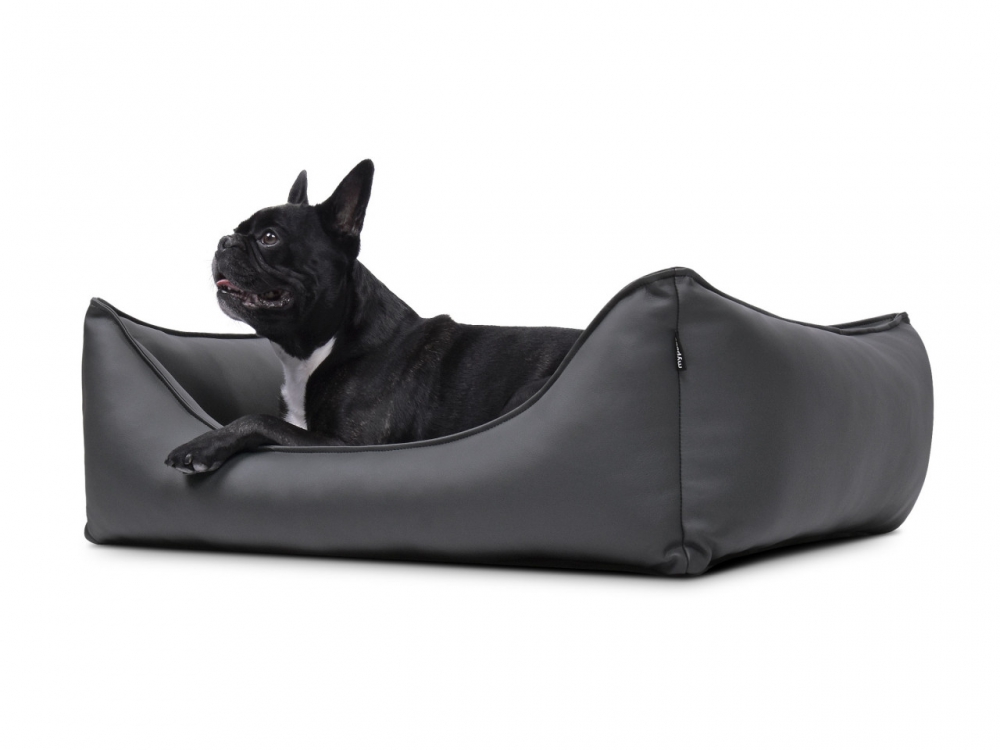 Bild 1 von mypado Dreamer Kunstleder Hundebett  / (Farbe) Grau / (Größe) 130 x 110 cm / (Füllung) Standard: laut Beschreibung