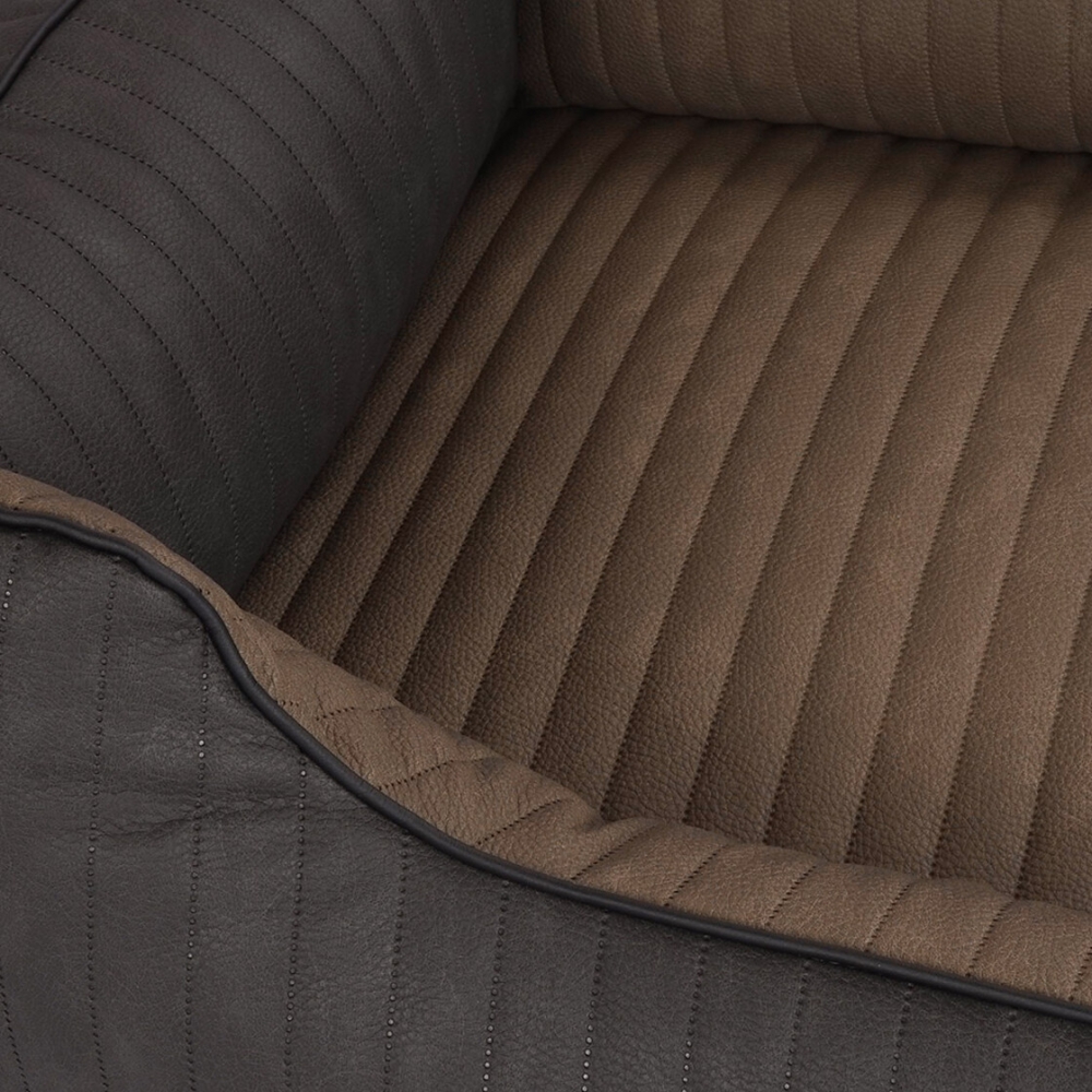 Bild 1 von Knuffelwuff orthopädisches Hundebett Outback  / (Größe) 120 x 85 cm / (Farbe) Schwarz/Grau