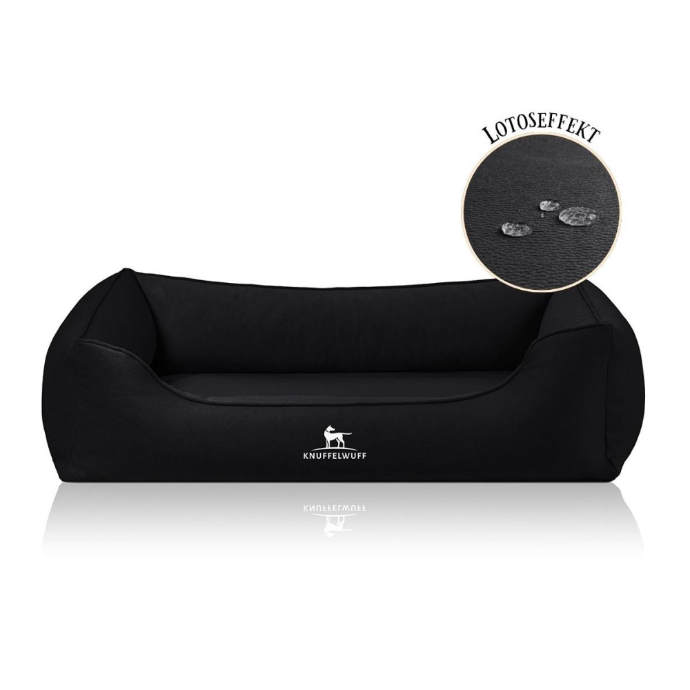 Bild 1 von Knuffelwuff orthopädisches Hundebett Oliver  / (Größe) 70 x50 cm / (Farbe) Schwarz