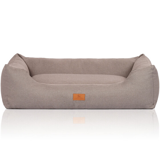 Bild 1 von Knuffelwuff Hundebett Lotte  / (Größe)  85 x 63 x 23 cm / (Farbe) Lichtgrau