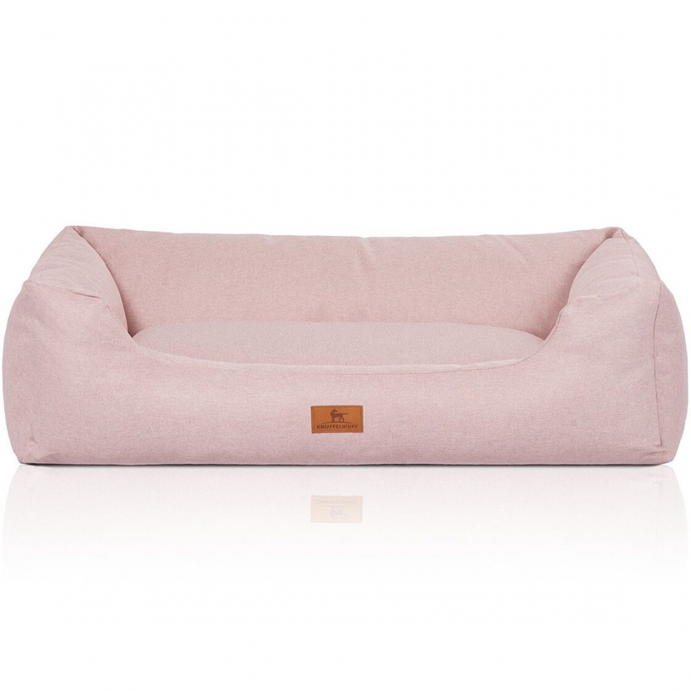 Bild 1 von Knuffelwuff Hundebett Emma aus Velours  / (Größe) 105 x 75 cm / (Farbe) Rosa