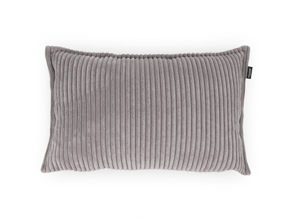 Bild 1 von Kuschelkissen Island Cordline  / (Größe) 60 x 40 cm / (Farbe) Grau
