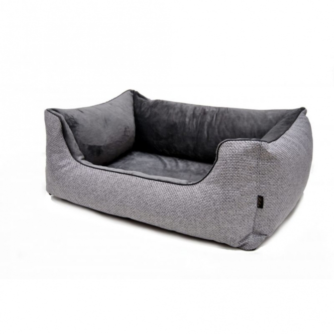 Bild 1 von Lebon Hundebett Louis PLUS  / (Größe) 80 x 60 cm / (Farbe) Silver