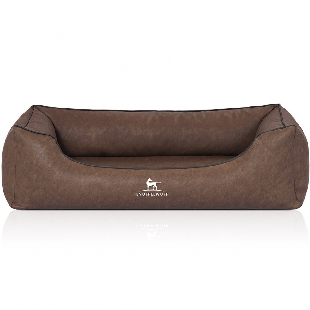 Bild 1 von Knuffelwuff Hundebett Henderson Kunstleder  / (Größe) 155 x 105 cm / (Farbe) Braun