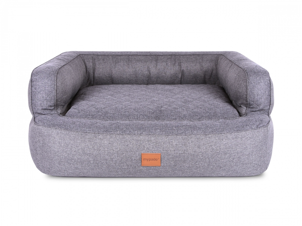 Bild 1 von mypado Neo Soft Hundebett  / (Größe) 90 x 70 cm / (Farbe) Grau / (Füllung) Orthopädisch: viscoelastische Schaustofflocken