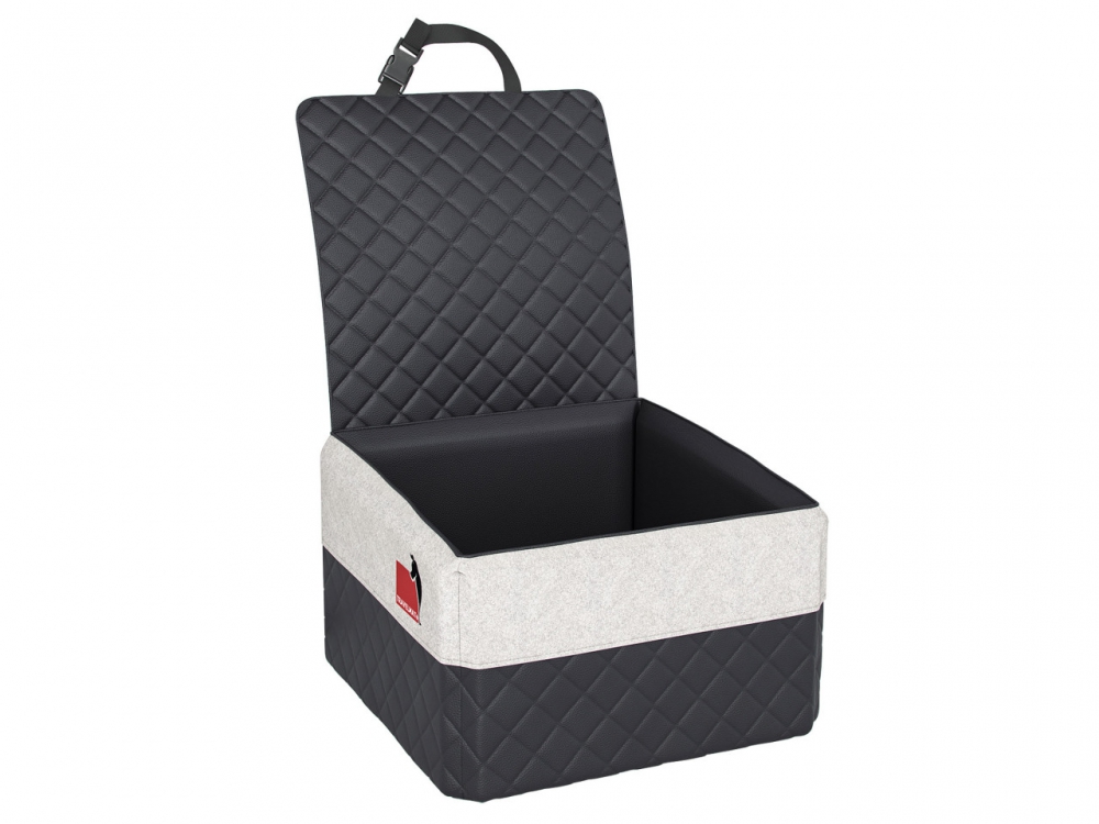 Bild 1 von Autohundebett Travelmat® ONE Vordersitz (Standardmaß)  / (Größe) 55 x 55 cm / (Farbe) Nougatbrown / (Füllung) Orthopädisch: viscoelastischer Schaumstoff