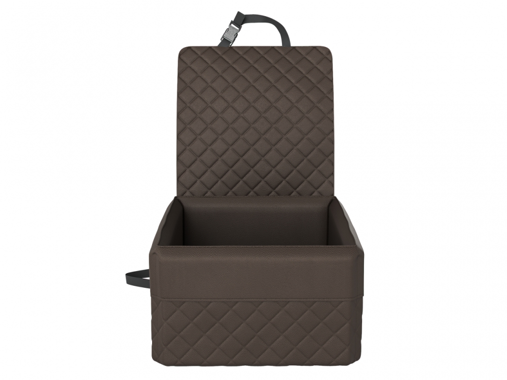 Bild 1 von Autohundebett Travelmat® ONE Vordersitz (Standardmaß)  / (Größe) 55 x 55 cm / (Farbe) Silvercopper / (Füllung) Orthopädisch: viscoelastischer Schaumstoff