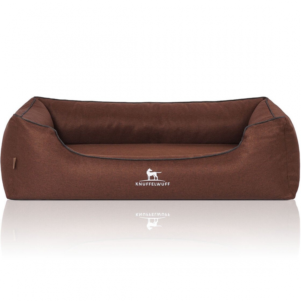 Bild 1 von Knuffelwuff orthopädisches Hundebett Wippo  / (Größe) 105 x 75 cm / (Farbe) Braun