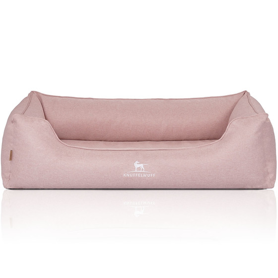 Bild 1 von Knuffelwuff Orthopädisches Hundebett Luisa Sunshine-Edition  / (Größe) 105 x 75 x 25cm / (Farbe) Rosa