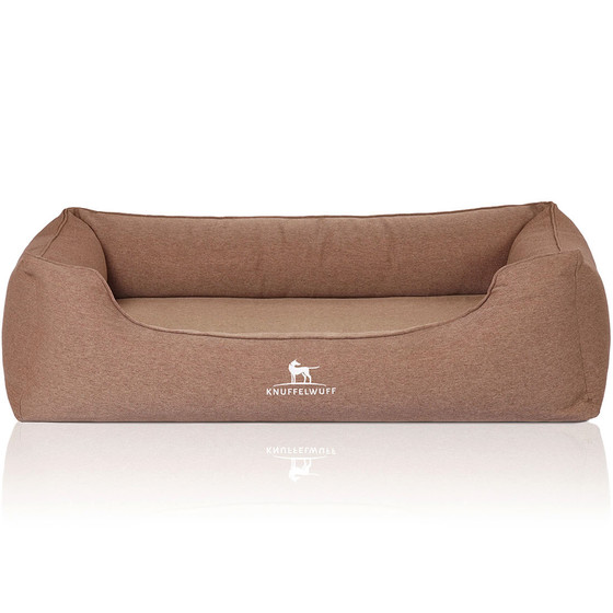 Bild 1 von Knuffelwuff Orthopädisches Hundebett Leano  / (Größe)  85 x 63 x 23 cm / (Farbe) Hellbraun