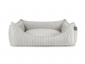 Bild 1 von Hundebett Dreamer Cordline  / (Größe) 110 x 90 cm / (Farbe) Silber / (Füllung) Orthopädisch: viscoelastischer Schaumstoff