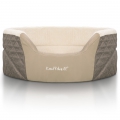 Knuffelwuff Orthopädisches Hundebett Lena  / (Größe) 70 x 55 cm / (Farbe) Braun/Beige