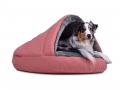 Bild 6 von mypado Shell Fake Fur Hundebett  / (Größe) Druchmesser 60 cm / (Farbe) Olivgruencremeweiss / (Füllung) Orthopädisch: viscoelastische Schaumstofflocken