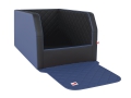 Autohundebett Travelmat® duo Plus  / (Farbe) Navyblack / (Größe)  100 x 80 cm / (Füllung) Orthopädisch: viscoelastischer Schaumstoff