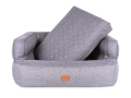 Bild 3 von mypado Neo Soft Hundebett  / (Größe) 110 x 90 cm / (Farbe) Silber / (Füllung) Orthopädisch: viscoelastische Schaustofflocken