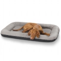 Bild 1 von Knuffelwuff Kunstleder Hundebett Jerry  / (Größe) 92 x 75 cm / (Farbe) Grau