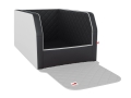Autohundebett Travelmat® duo Plus  / (Farbe) Blacksnow / (Größe)  100 x 80 cm / (Füllung) Orthopädisch: viscoelastischer Schaumstoff