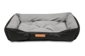 Animood gestepptes Hundebett Milo  / (Farbe) Schwarz / Grau