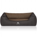 Knuffelwuff orthopädisches Hundebett Outback  / (Größe) 105 x 75 cm / (Farbe) Schwarz/Taupe