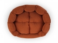 Bild 8 von mypado Fancy Mono Hundebett  / (Größe) 70 x 50 cm / (Farbe) Senfgelb / (Füllung) Orthopädisch: viscoelastische Schaumstofflocken