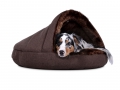 Bild 5 von mypado Shell Fake Fur Hundebett  / (Größe) Druchmesser 60 cm / (Farbe) Olivgruencremeweiss / (Füllung) Orthopädisch: viscoelastische Schaumstofflocken