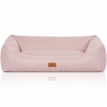 Knuffelwuff Hundebett Emma aus Velours  / (Größe) 105 x 75 cm / (Farbe) Rosa